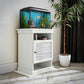 Flipper™ 10/20 Gallon Aquarium Stand - Ivory Oak Faux Wave