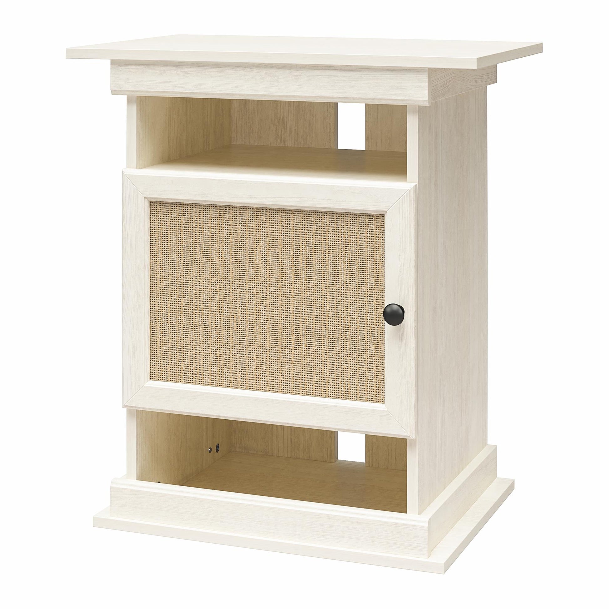 Flipper™ 10/20 Gallon Aquarium Stand - Ivory Oak Faux Rattan