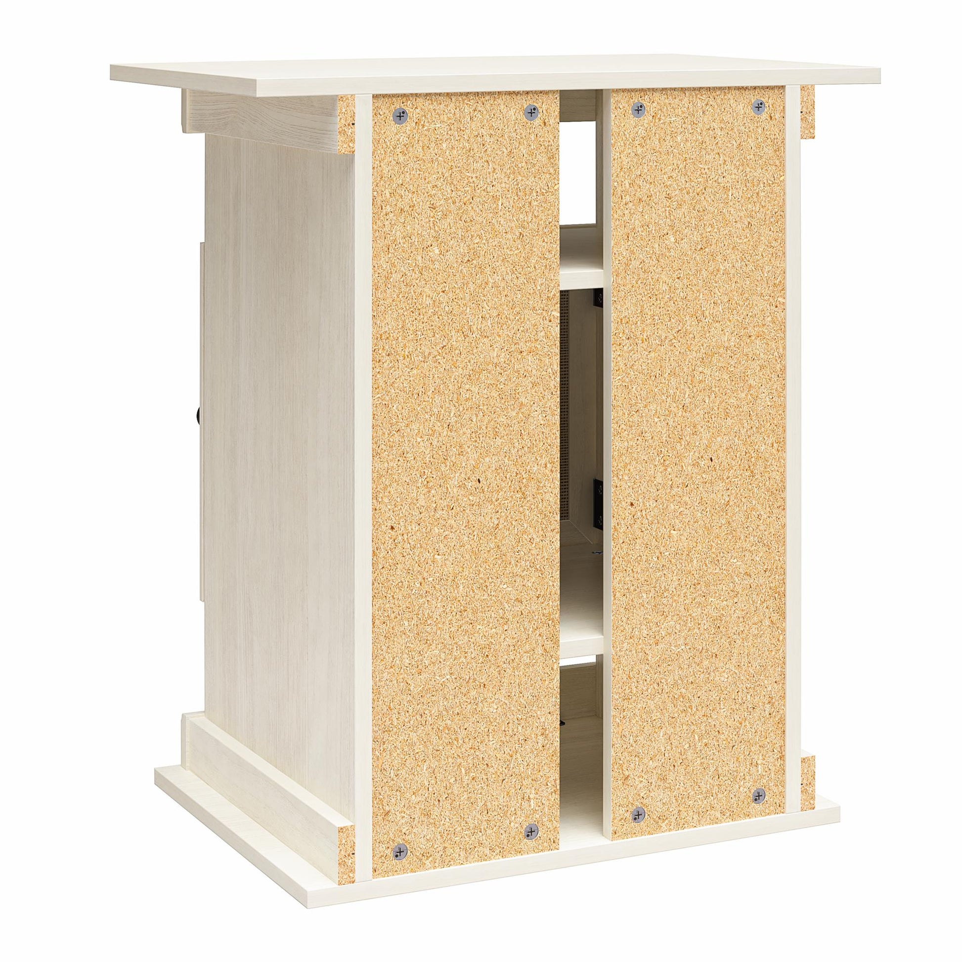 Flipper™ 10/20 Gallon Aquarium Stand - Ivory Oak Faux Rattan