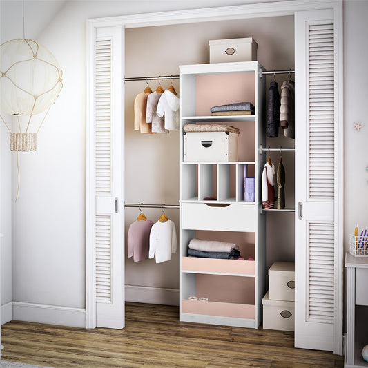Poppy Closet Organizer - White