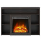 Alwick Mantel with Electric Fireplace - Espresso