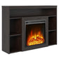 Alwick Mantel with Electric Fireplace - Espresso