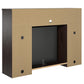 Alwick Mantel with Electric Fireplace - Espresso