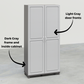 Kendall 36 Inch Multipurpose Storage Cabinet  - Gray
