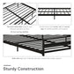 DHP Narla Metal Platform Bed Frame, Full, Black - Black - Full