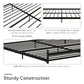 DHP Narla Metal Platform Bed Frame, King, Black - Black - King