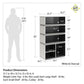 Shadow Gaming and Collectable Display Storage Bookcase - White