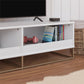 Charlie Kids TV Stand with Open Storage for TVs up to 60in - White