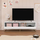 Charlie Kids TV Stand with Open Storage for TVs up to 60in - White
