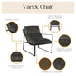 Varick Faux Leather Accent Chair - Espresso
