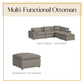 York Modular Ottoman - Taupe
