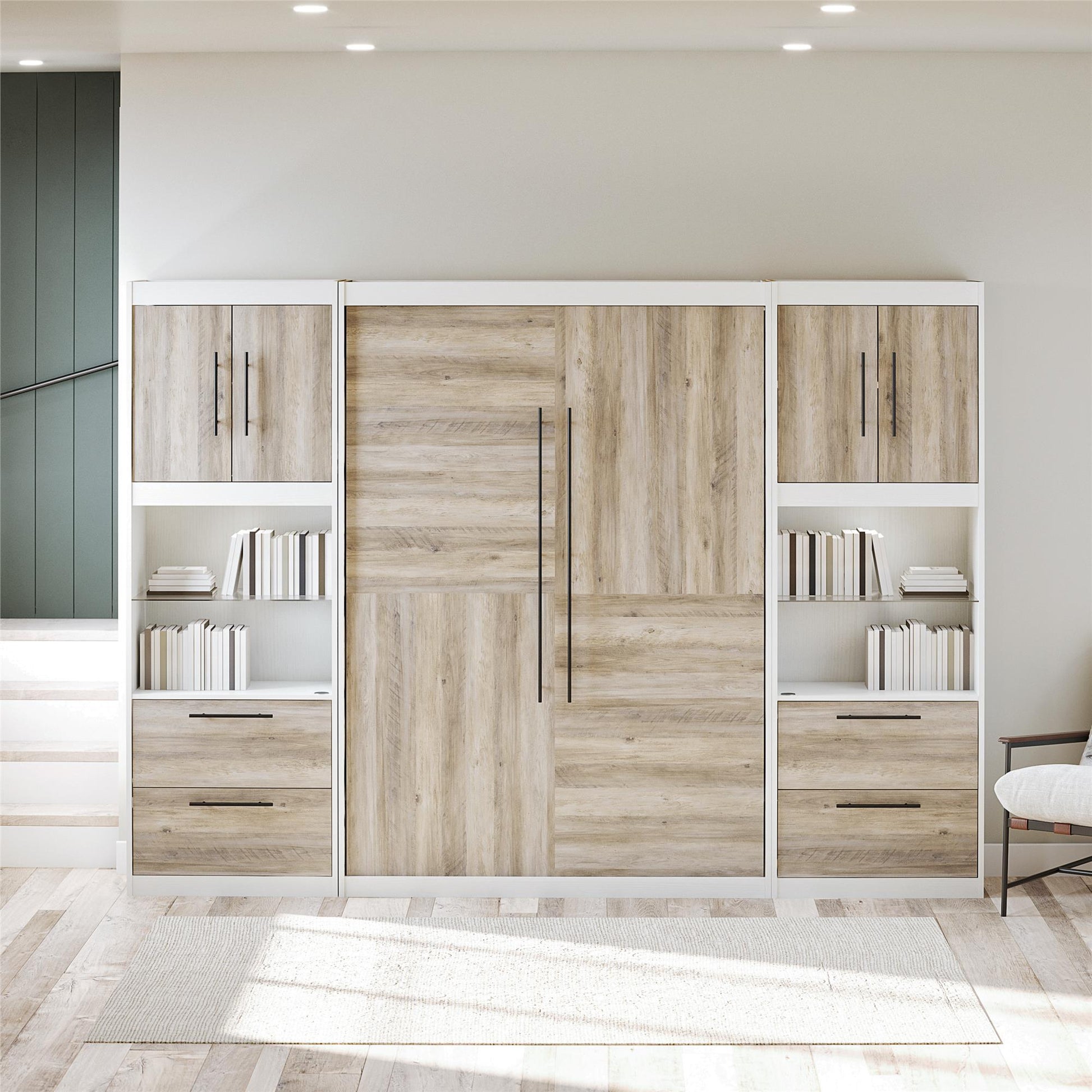 Single Side Cabinet Glass Shelf LED Lighting - Ironwood