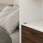 Single Side Cabinet Glass Shelf LED Lighting - Columbia Walnut