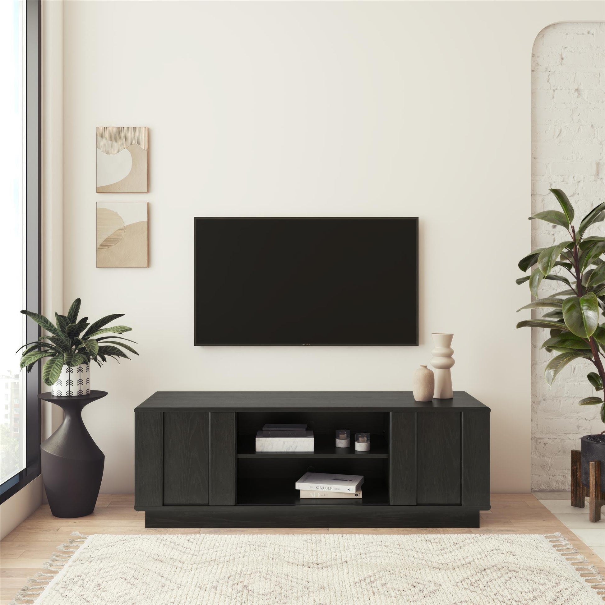 Greenwich TV Stand - Black Oak