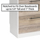 Single Side Cabinet Glass Shelf LED Lighting - Ironwood