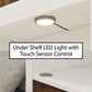 Single Side Cabinet Glass Shelf LED Lighting - Columbia Walnut