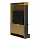Mateo Fireplace Mantel with Open Shelf - Black