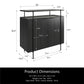 Ameriwood Home Lakeland Bar Cabinet, Black Oak - Black Oak