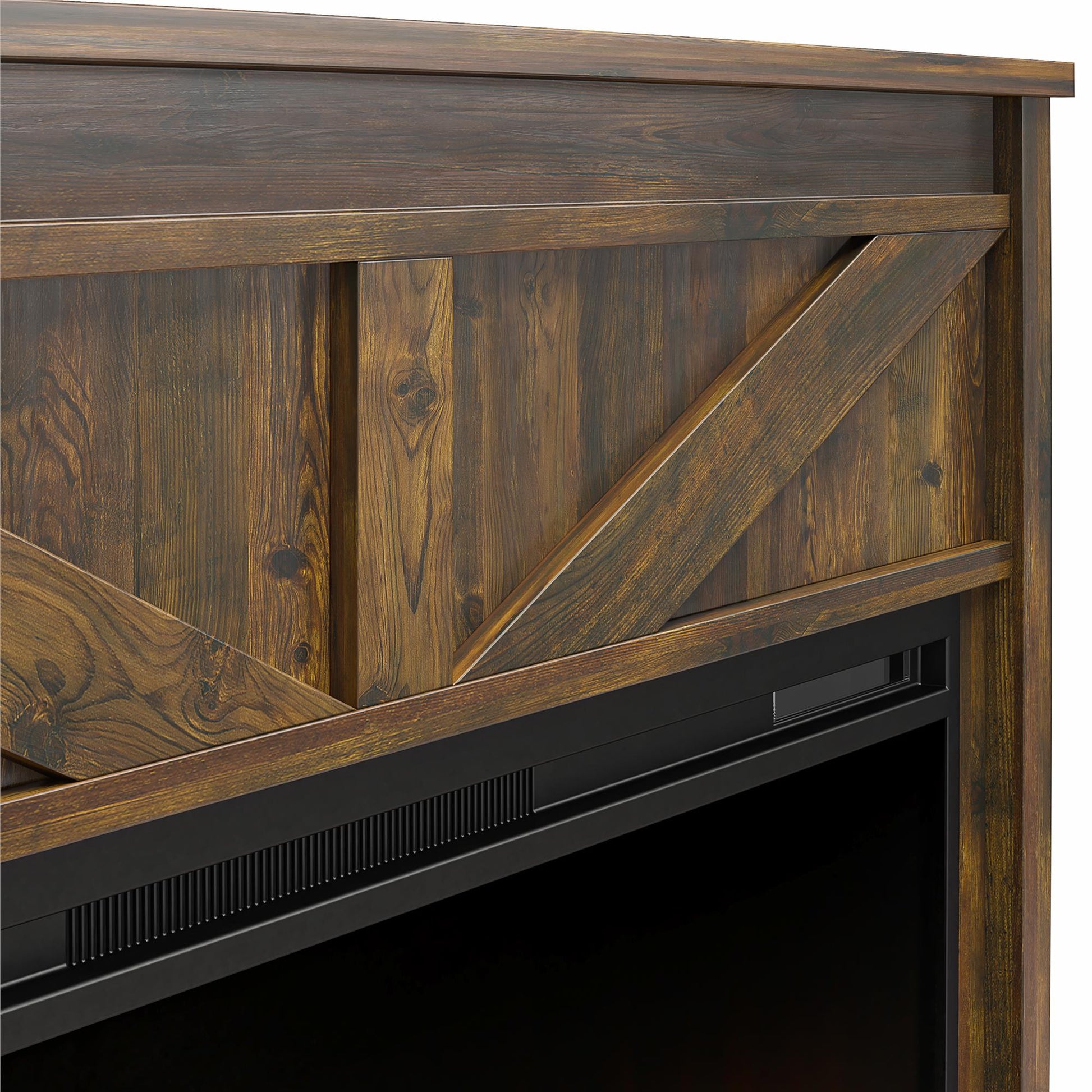 Farmington Mantel with Fireplace - Century Barn Pine