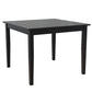 Redmond 5 Piece Traditional Dining Set with Table and 4 Chairs - Black / Beige