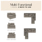York Modular Corner Chair - Taupe
