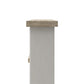 Winston Fireplace Mantel with Built-in Bookshelves - Plaster