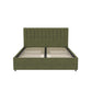 Novogratz Brittany Upholstered Bed with Storage Drawers, Queen, Olive Green - Olive Green - Queen