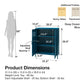 Annie Retro Short 2 Door Cabinet - Parchment