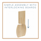 Voler Console Table, Light Oak - Blonde Oak
