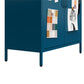 Annie Retro Short 2 Door Cabinet - Moroccan Blue