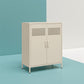 Annie Retro Short 2 Door Cabinet - Parchment
