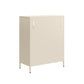 Annie Retro Short 2 Door Cabinet - Parchment