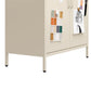Annie Retro Short 2 Door Cabinet - Parchment