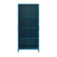 Annie Retro Tall 2 Door Cabinet - Moroccan Blue