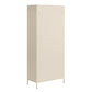 Annie Retro Tall 2 Door Cabinet - Parchment