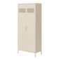 Annie Retro Tall 2 Door Cabinet - Parchment