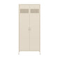 Annie Retro Tall 2 Door Cabinet - Parchment