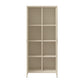 Annie Retro Tall 2 Door Cabinet - Parchment