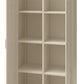 Annie Retro Tall 2 Door Cabinet - Parchment