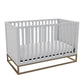 Haven 3 in 1 Metal Base Crib - Dove Gray