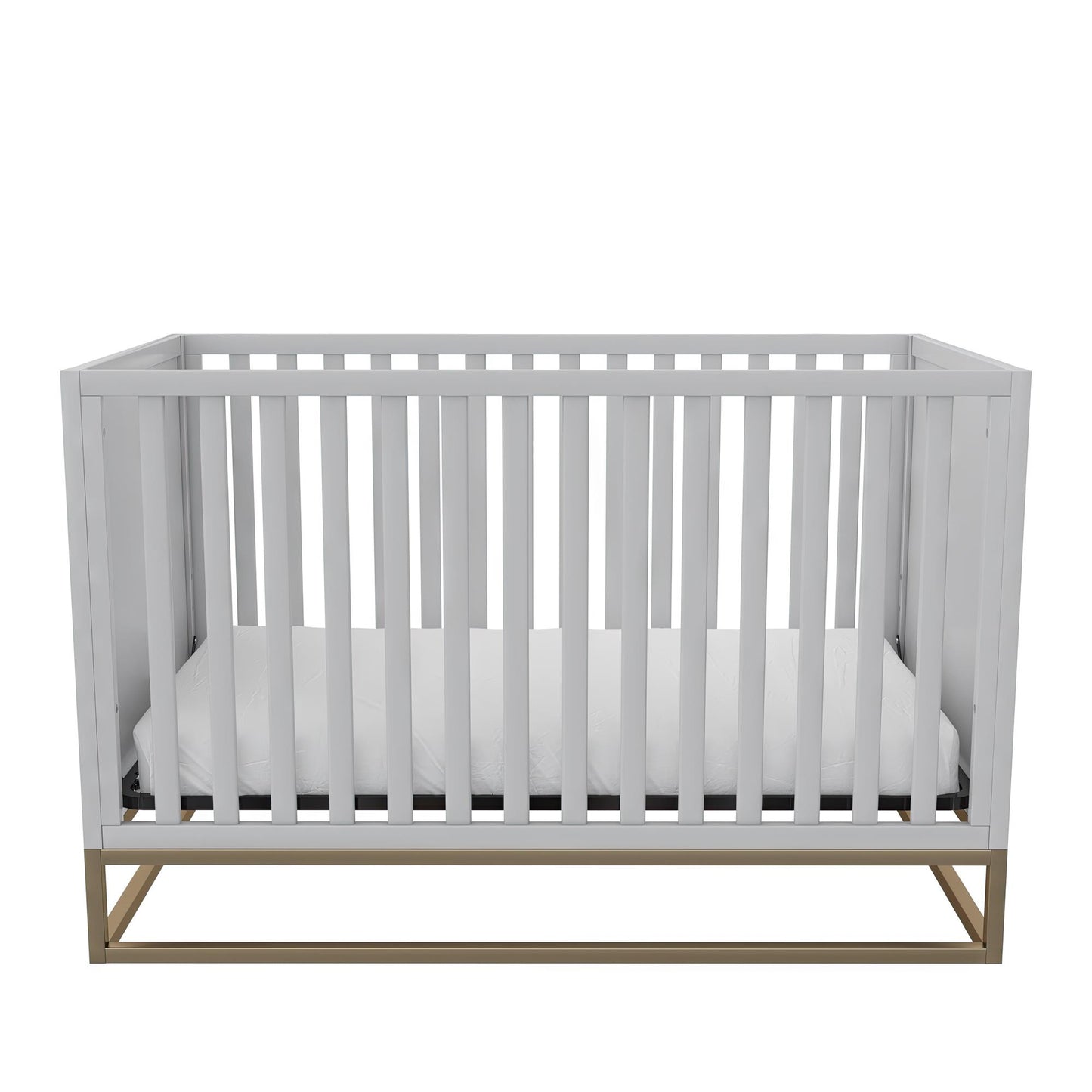 Haven 3 in 1 Metal Base Crib - Dove Gray