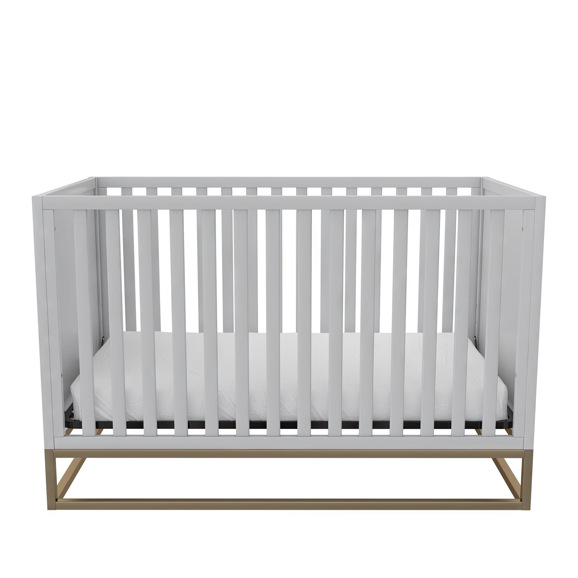 Haven 3 in 1 Metal Base Crib - Dove Gray