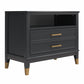 Westerleigh Wide Nightstand - Black