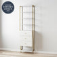 Gwyneth Closet - 3 Drawers - White marble