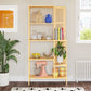 Annie Retro Bookcase - Sunlight Yellow