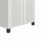 Kendall Fluted 24 In Wide 2 Door Storage Cabinet - White