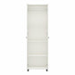 Kendall Fluted 24 In Wide 2 Door Storage Cabinet - White