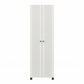Kendall Fluted 24 In Wide 2 Door Storage Cabinet - White
