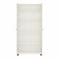 Kendall Fluted 36 In Wide 2 Door Storage Cabinet - White