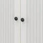 Kendall Fluted 36 In Wide 2 Door Storage Cabinet - White